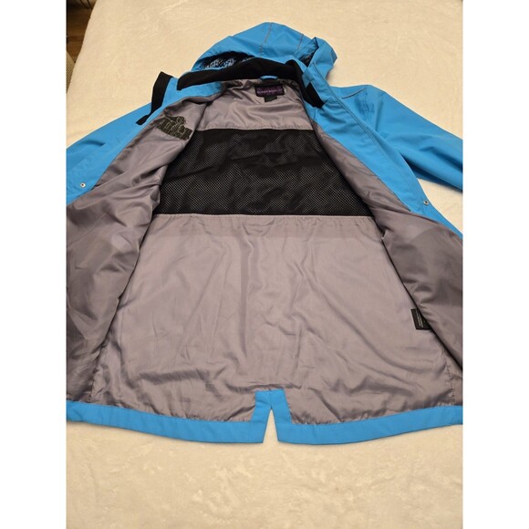 NFL Super Bowl LII Media Parka Blue Minnesota Vikings Football Coat Size Small L - Picture 12 of 15